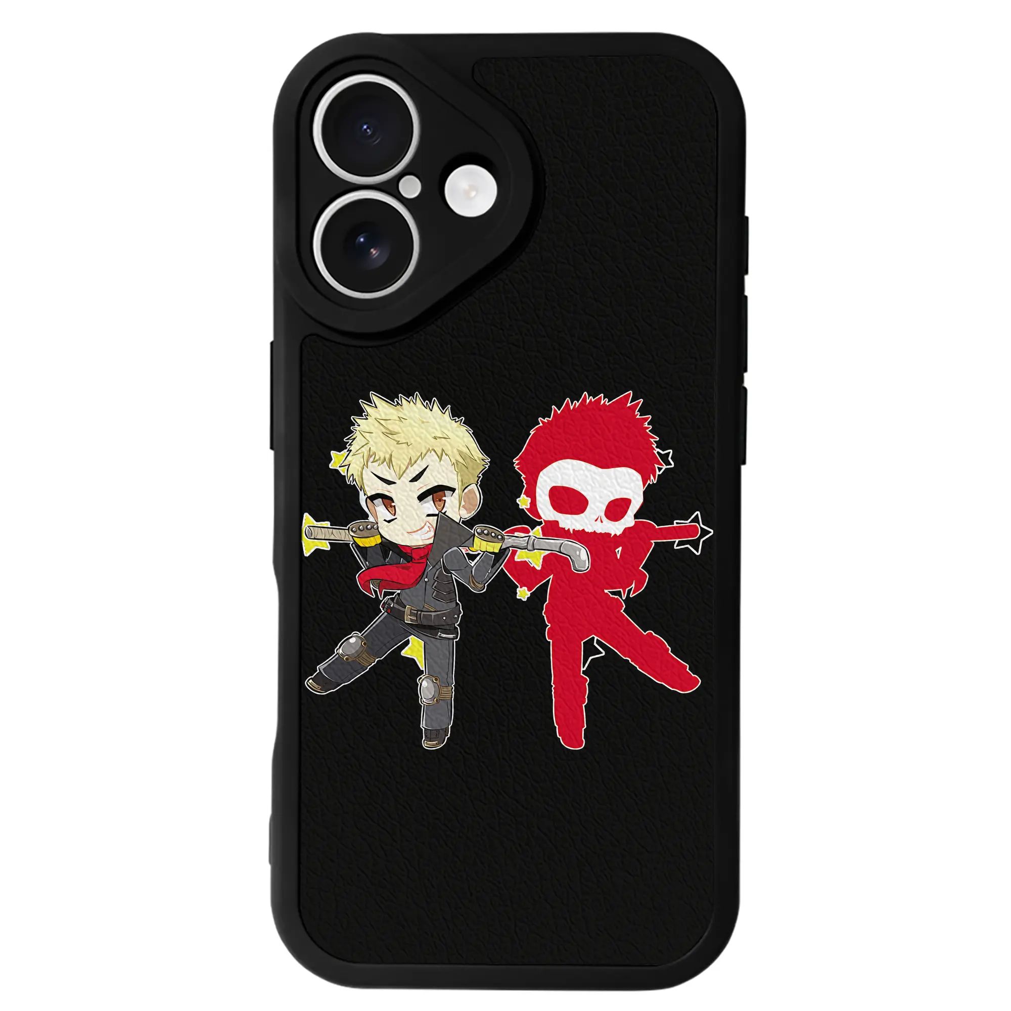 ペルソナ グッズ,坂本竜司 - IPhone 16シリーズ対応 ・ シリコンスマホケース ・ レザー調 ・ 高精度フィット ・ 耐衝撃 ・ ワイヤレス充電対応 ・ 精密カット